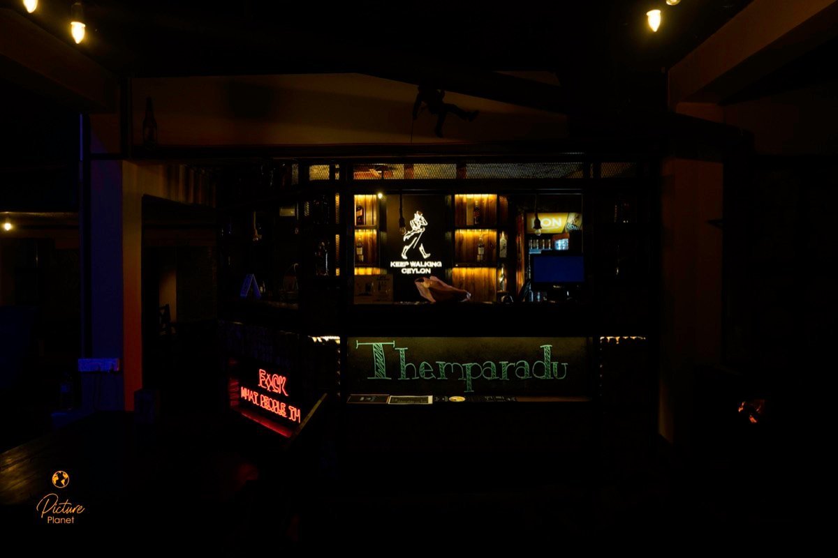The Themparadu bar at night